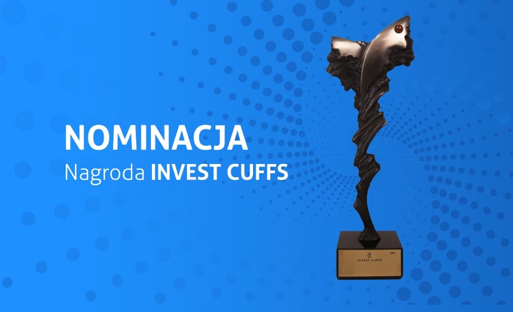 Walutomat nominowany w kategorii Kantor Online 2023 Invest Cuffs