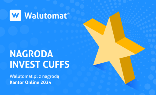 Walutomat z nagrodą Kantor Online Roku 2024!