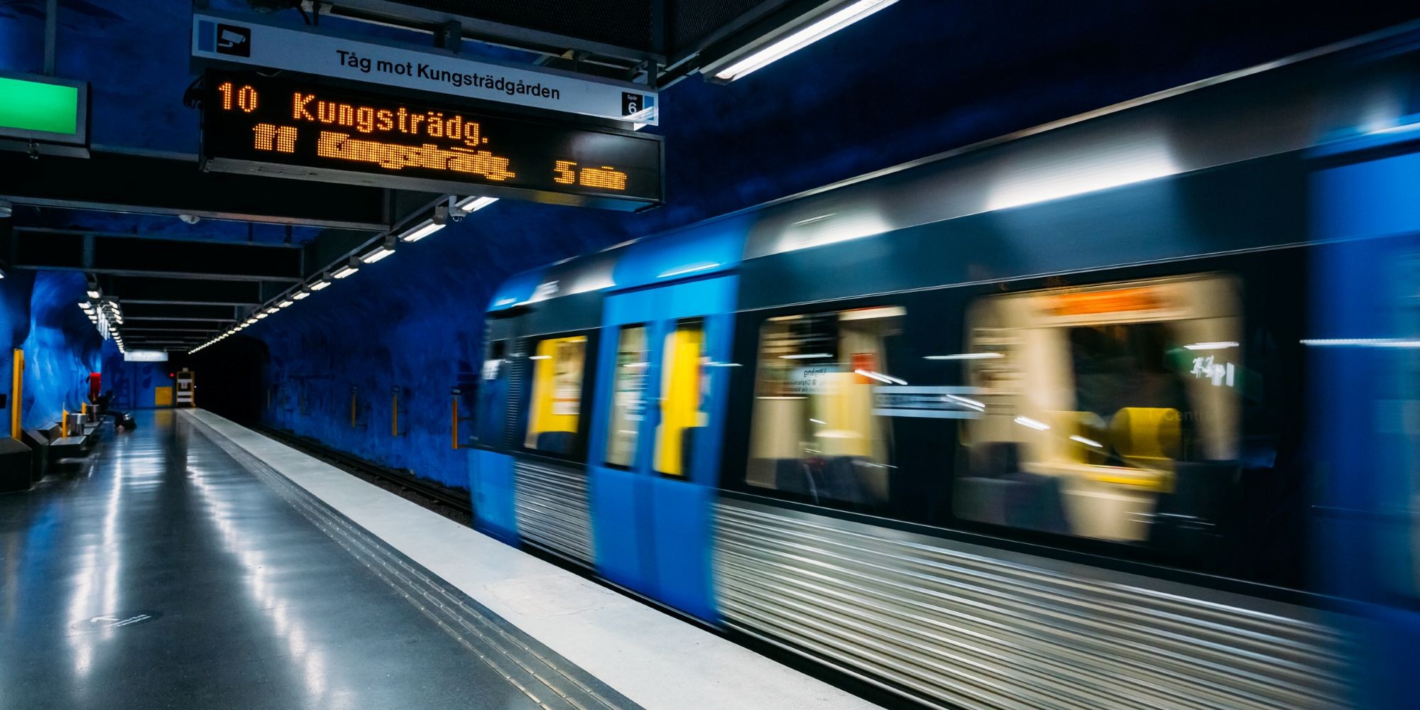 Stacja metra w Szwecji
